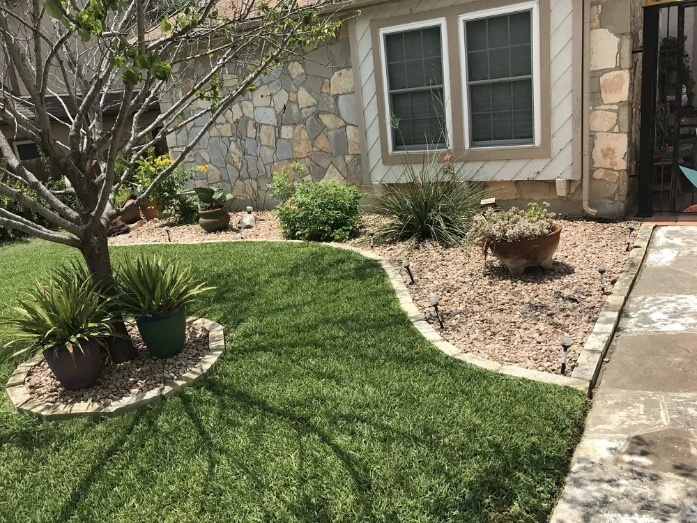 Professional landscape installation for homes across San Antonio, TX - Simple Lawn Care