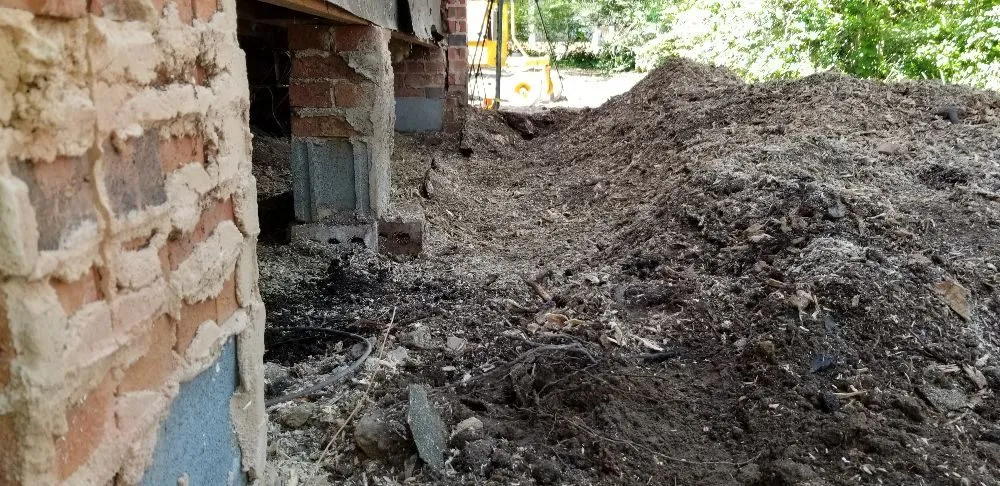 Custom outdoor landscaping in Charlotte, NC - Simple Stump