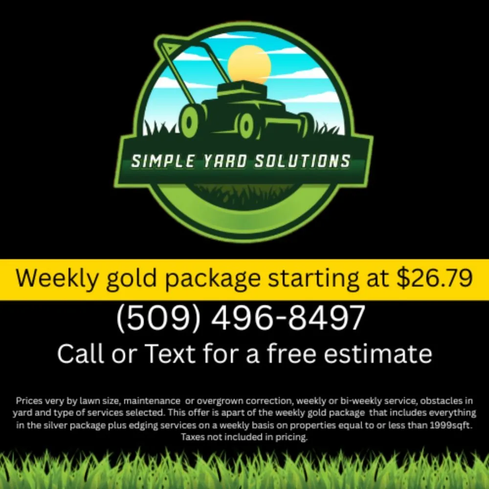 Top-rated lawn mowing service in Spokane, WA - Simple Yard Solution's