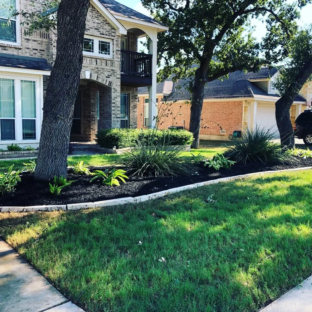 Custom landscape installation for beautiful yards in San Antonio, TX by SimpleScaping