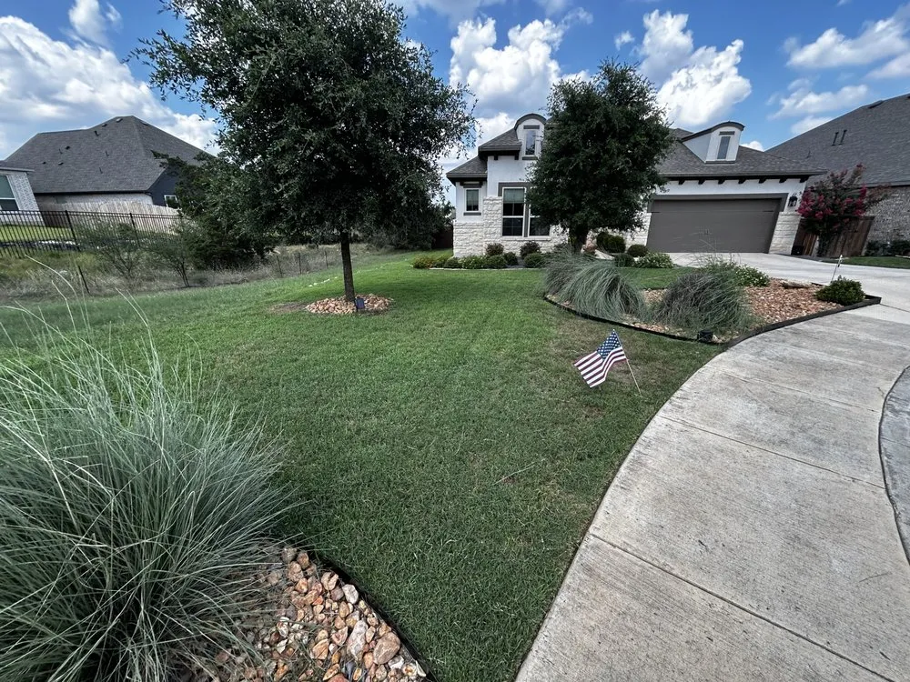 Professional garden landscaping in Converse, TX by Simply Lawn