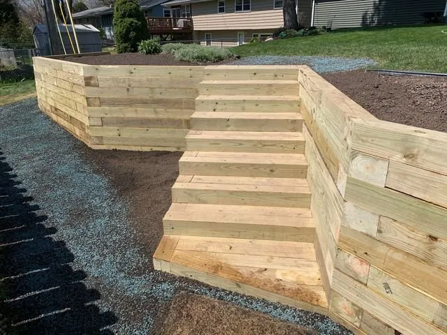 Custom yard cleanup service with custom design in Madison, WI by Simply Snow & Lawn