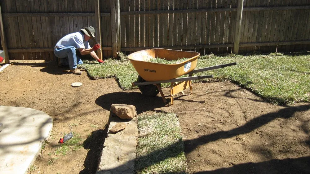 Professional landscape installation in Bedford, TX - Sims Grass