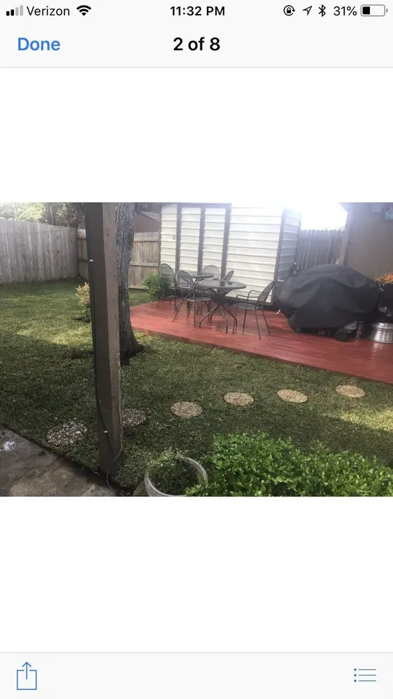 Custom garden landscaping for outdoor upgrades in Bedford, TX by Sims Grass