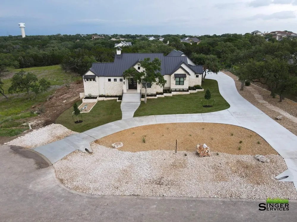 Professional outdoor landscaping for beautiful yards across Bulverde, TX - Singer Services