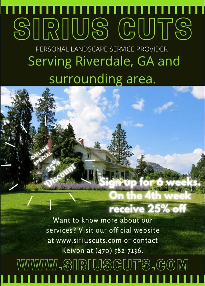 Expert residential landscaping in Riverdale, GA by Sirius Cuts Landscaping