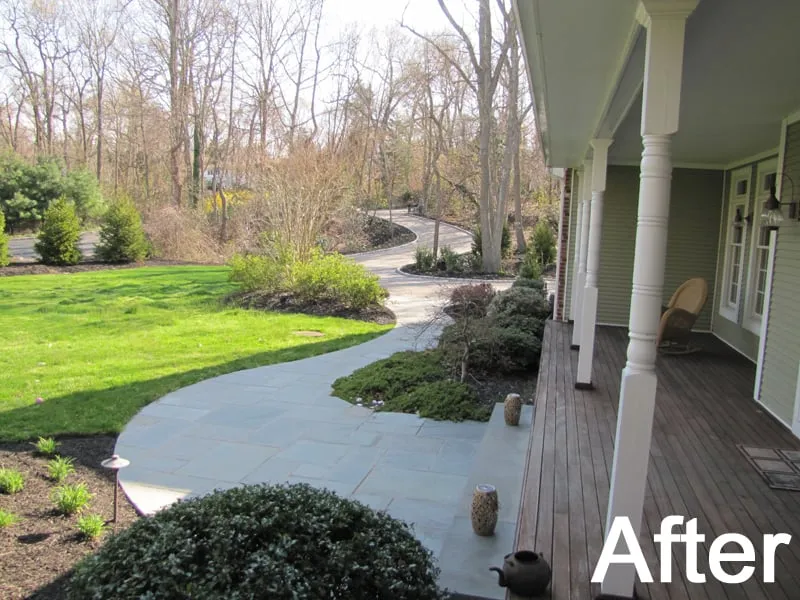 Custom residential landscaping in Stony Brook, NY by Sitescapes Landscape Design