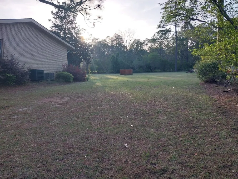 Custom lawn mowing service with custom design in Jesup, GA by Sizzorhand landscaping
