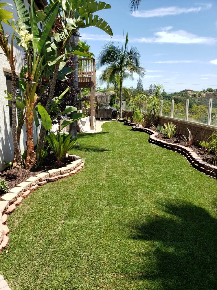 Expert lawn mowing service with custom design across Escondido, CA - S&J Landscaping
