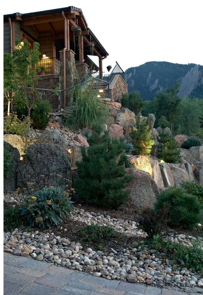 Custom lawn mowing service with custom design in Longmont, CO by SJ Ward Landscapes