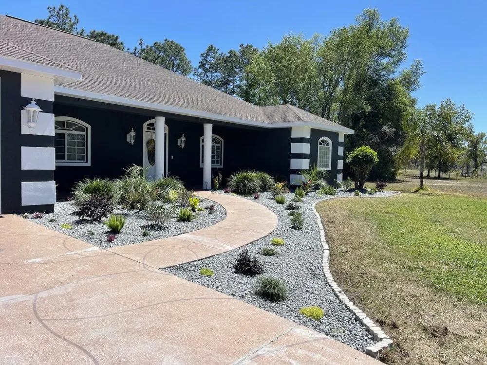 Affordable outdoor landscaping with custom design in Brooksville, FL by SJB Abundance Landscaping