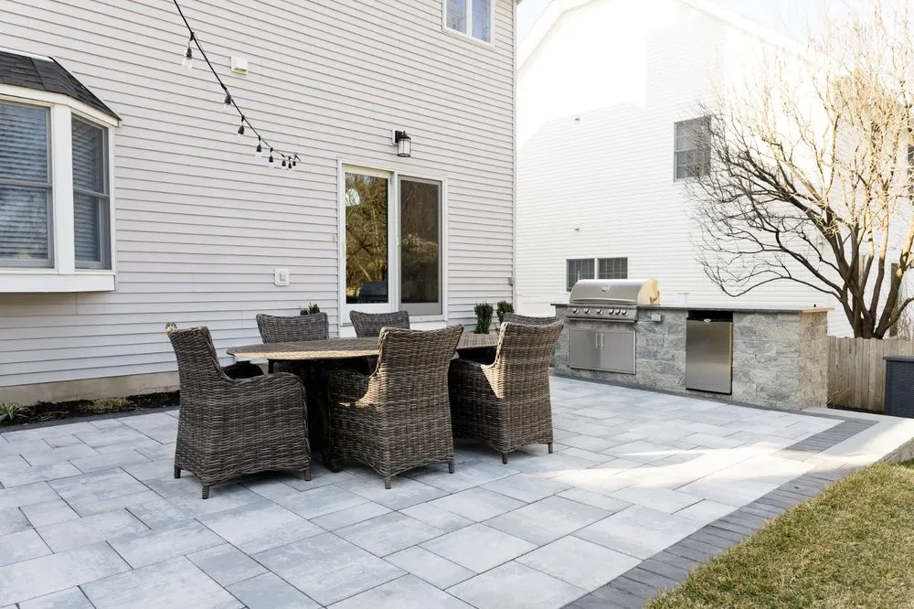 Custom landscape design for residential properties in Cranford, NJ by SJC Lawncare