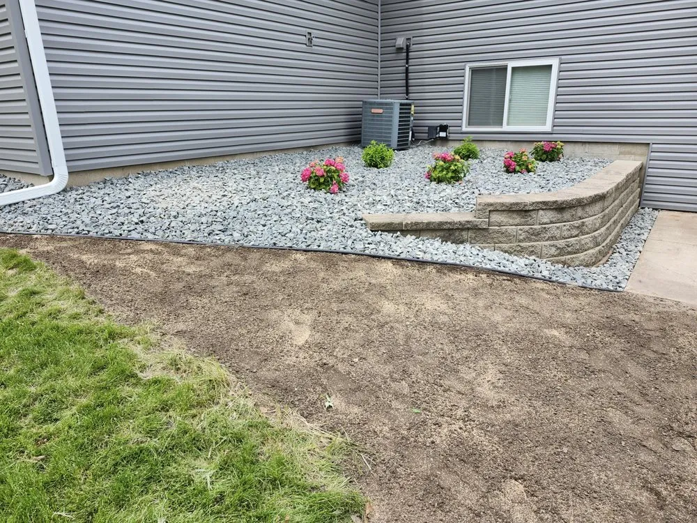 Professional outdoor landscaping for homes in Webster, MN by SK Landscapes