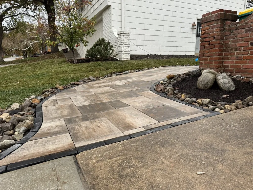 Custom yard cleanup service with custom design across Kansas City, MO - SK Lawn Care