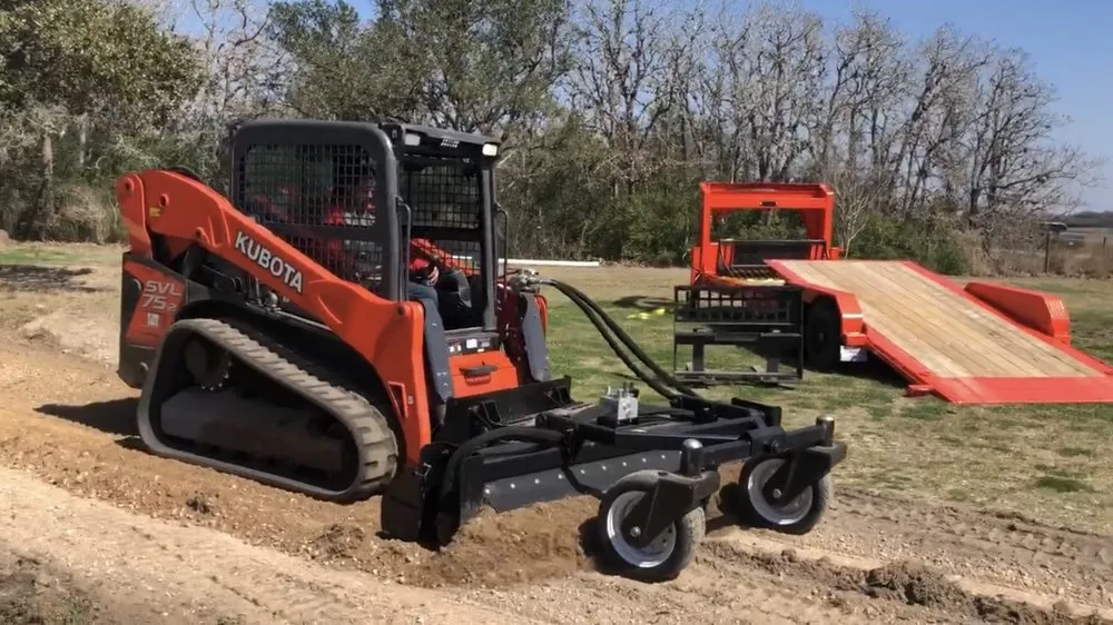 Custom outdoor landscaping in Goliad, TX by Skid-R-Done