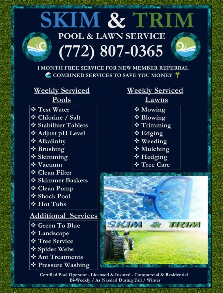 Expert residential landscaping in Port St. Lucie, FL by Skim & Trim