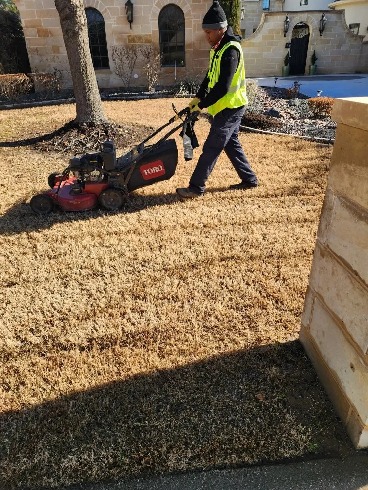 Professional landscaping services with custom design in Cedar Hill, TX by Skinners Lawn Care Management