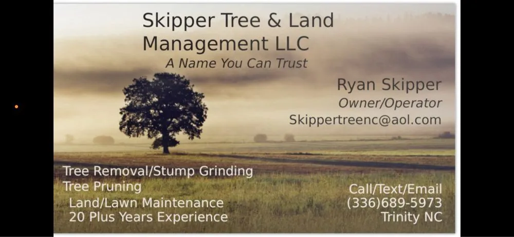 Trusted landscape design in Trinity, NC by Skipper Tree & Land Management