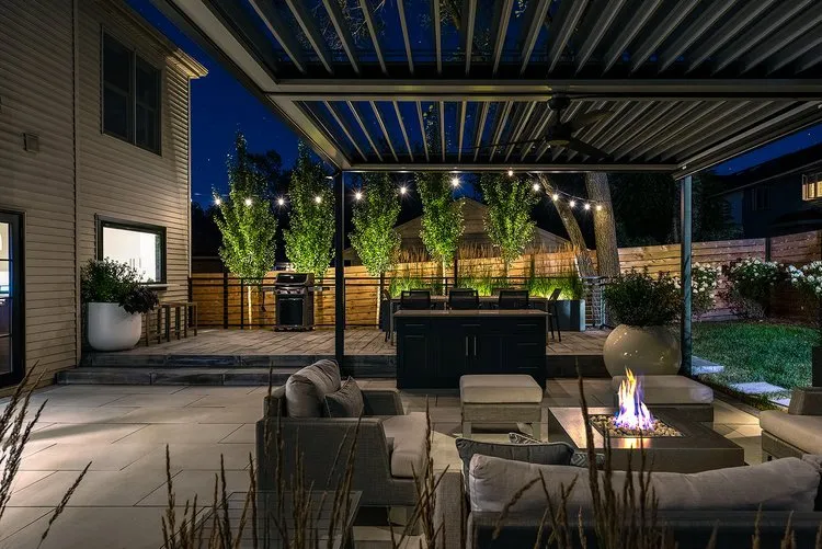 Expert garden landscaping for outdoor upgrades in Chicago, IL by Skyline Exteriors