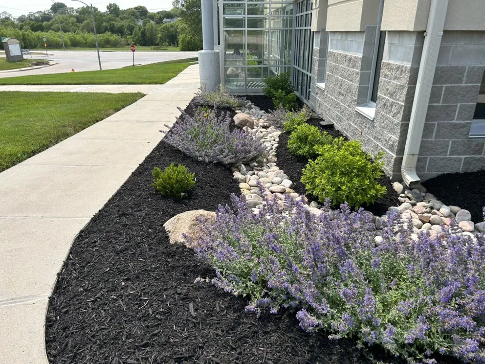 Affordable landscape installation in La Vista, NE by Skyline landscaping