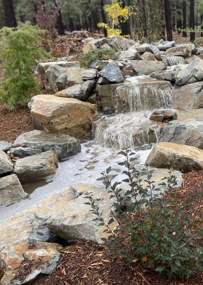 Custom residential landscaping near you across Lake Arrowhead, CA - Skyline Ponds