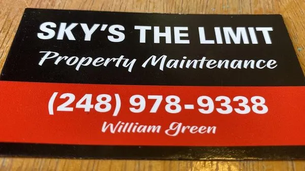 Sky's The Limit Property Maintenance Logo