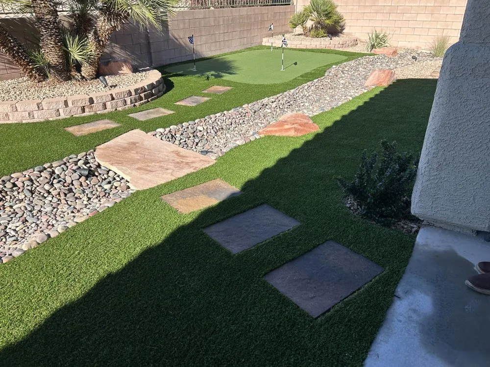 Custom landscape installation for year-round maintenance across Las Vegas, NV - SkyWall Landscape