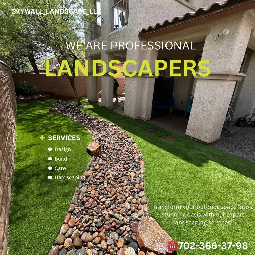 Top-rated landscape design for residential properties across Las Vegas, NV - SkyWall Landscape