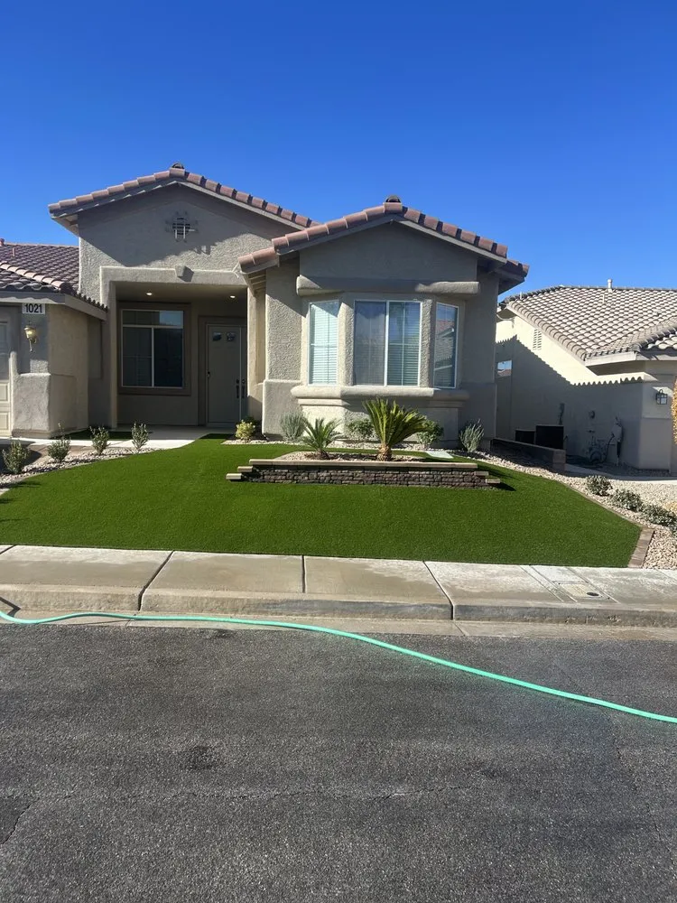 Local outdoor landscaping with custom design in Las Vegas, NV by SkyWall Landscape