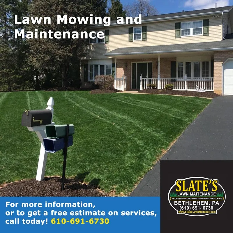 Expert landscape installation for homes in Upper Black Eddy, PA by Slate's Lawn Maintenance