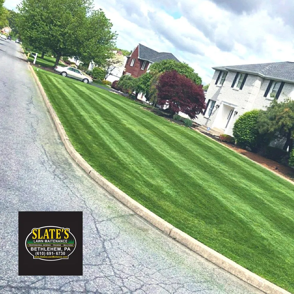 Affordable landscape installation in Upper Black Eddy, PA by Slate's Lawn Maintenance