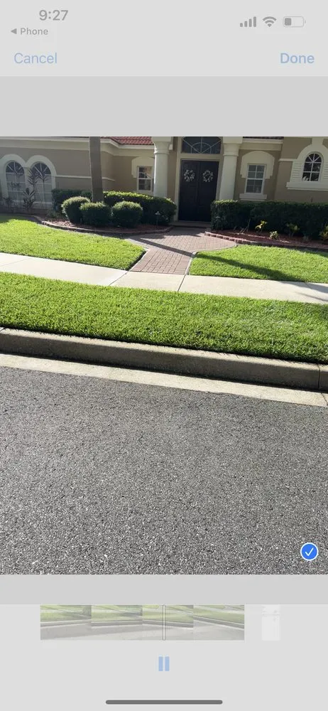 Custom landscape installation with custom design in Orlando, FL by Sleber Lawn Care