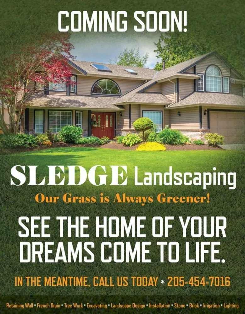 Local landscape installation for beautiful yards in Vance, AL by Sledge