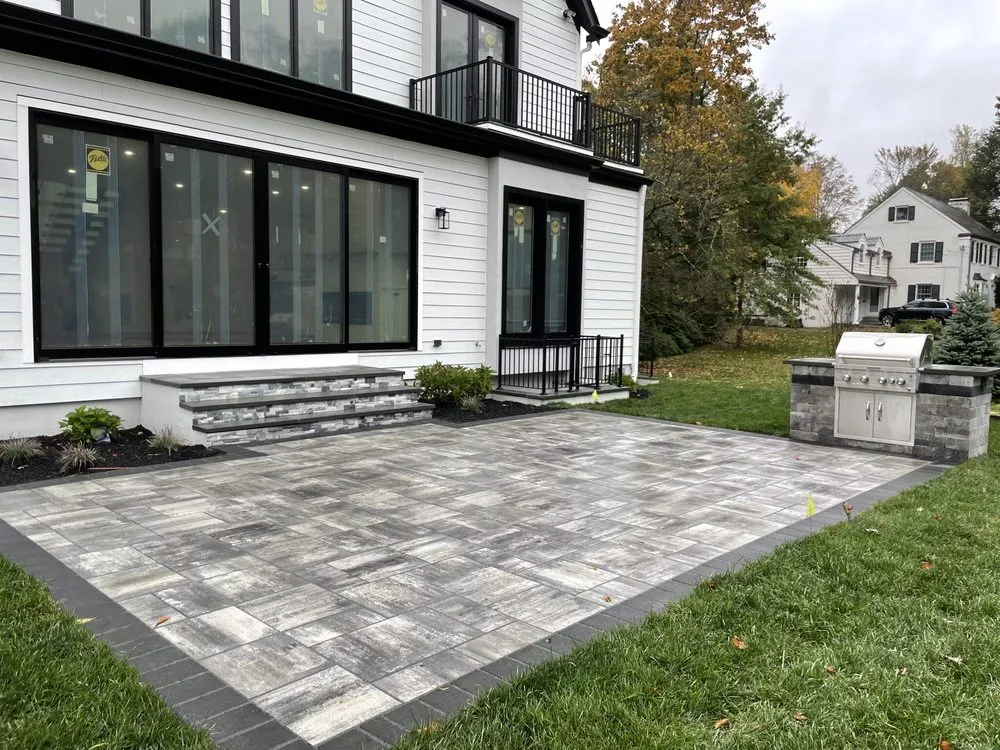 Local lawn mowing service with custom design across New Rochelle, NY - SLI Construction