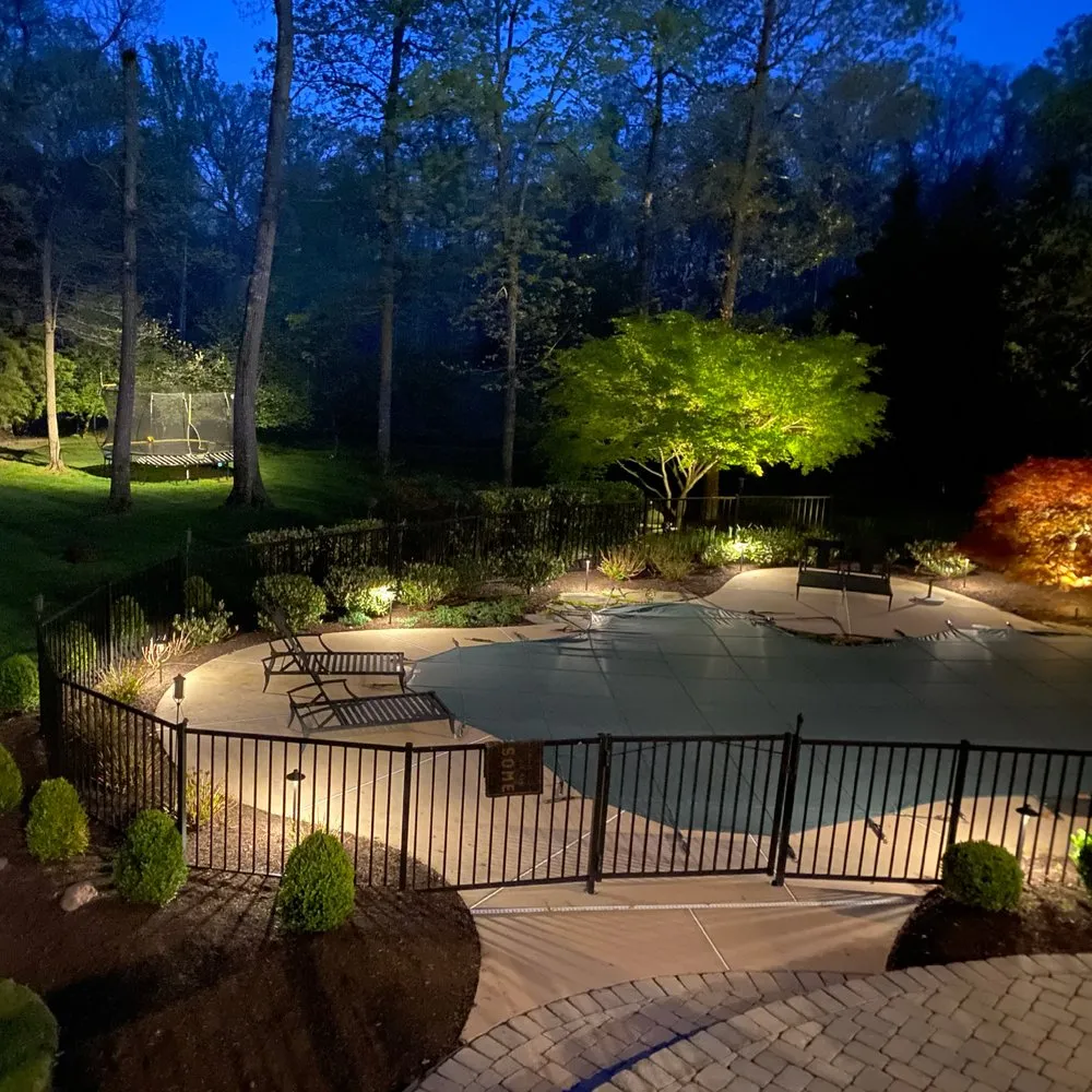 Professional landscape installation in Ashburn, VA by Sloan Lighting & Landscape