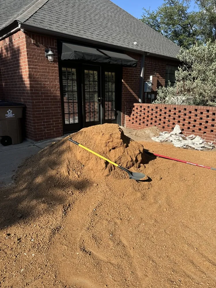 Professional yard maintenance with custom design in San Angelo, TX by SLT Services