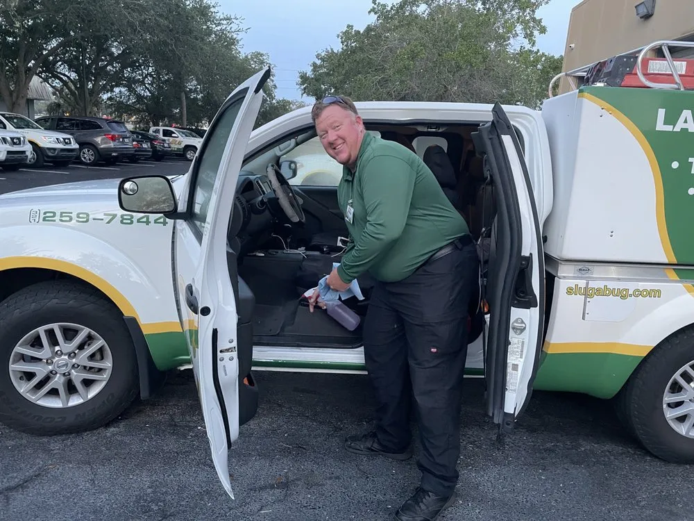 Custom lawn mowing service for homes in Melbourne, FL by Slug-A-Bug