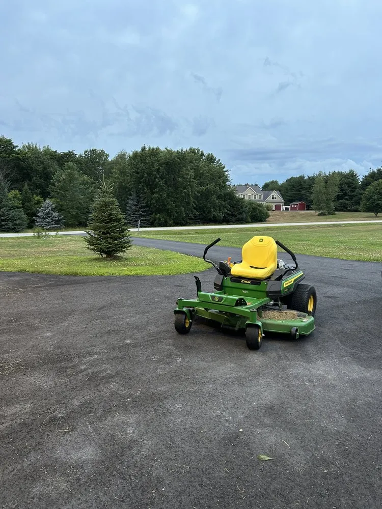 Custom outdoor landscaping with custom design across Gorham, ME - S&m Mowing