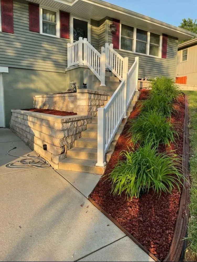 Custom landscape installation with custom design across Omaha, NE - Smarter Scapes