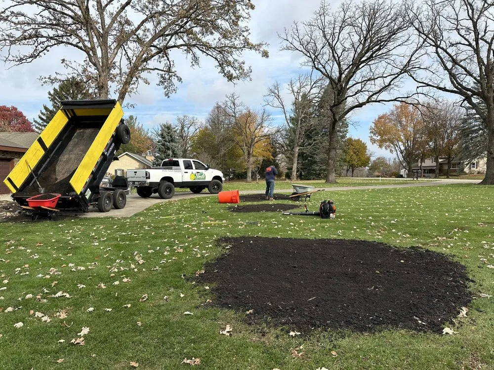 Custom outdoor landscaping for beautiful yards across Lake in the Hills, IL - Smile Property Maintenance