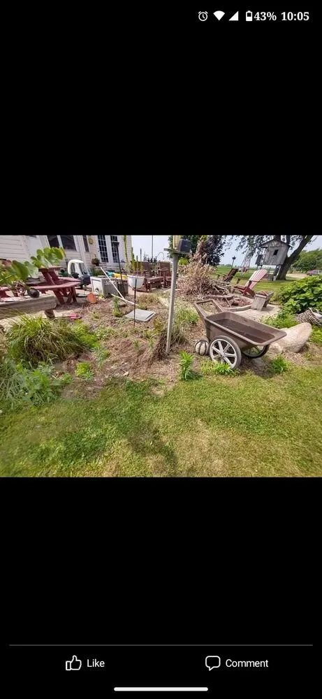 Custom yard cleanup service in Mendon, MI by Smilies Lawn Care