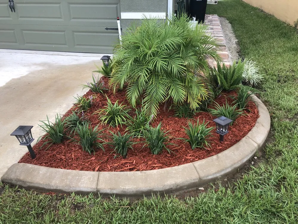 Expert landscape installation for residential properties in Melbourne, FL by Smilin' Curbs
