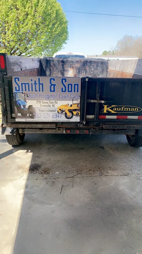 Professional lawn mowing service for residential properties in Greenville, NC by Smith & Son Bush Hogging And Lawn Care