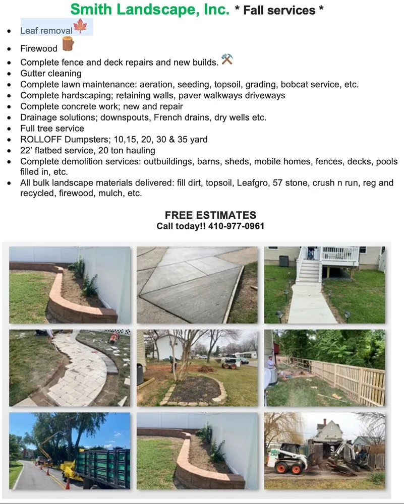 Custom yard cleanup service in Linthicum, MD by Smith Landscape