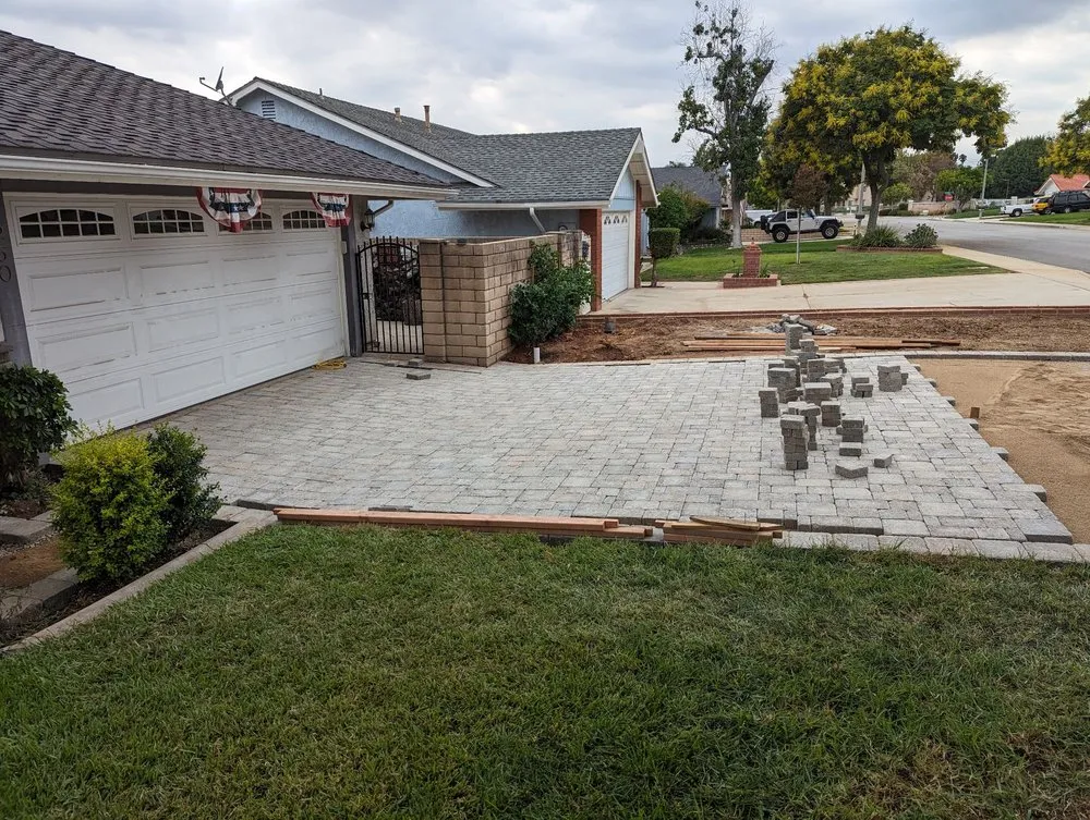 Custom lawn mowing service with custom design in Upland, CA by Smith Landscape