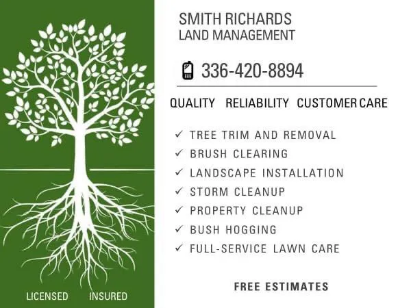 Custom garden landscaping for outdoor upgrades in Germanton, NC by Smith Richards Land Management