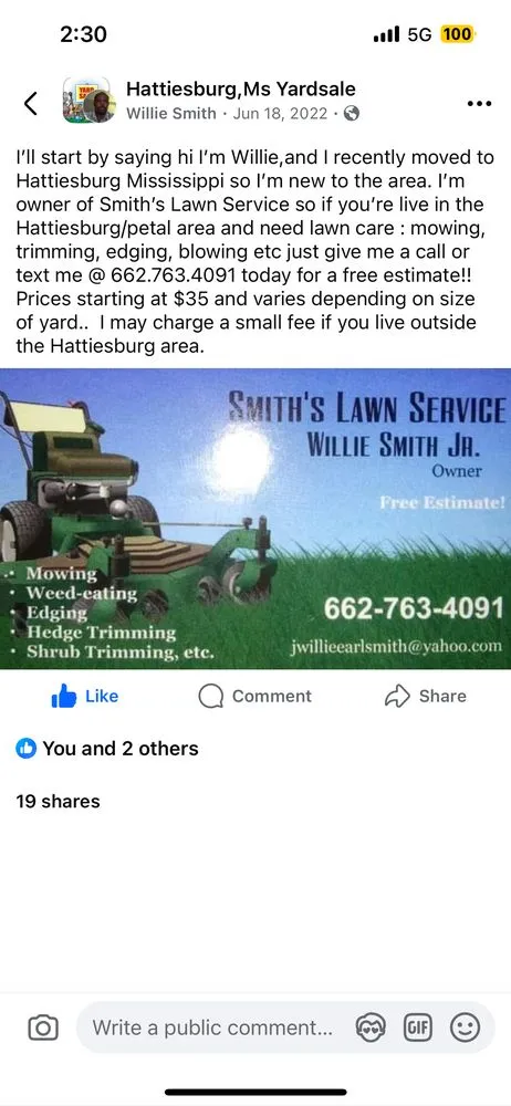 Custom landscaping services for beautiful yards across Hattiesburg, MS - Smith’s Lawn Service
