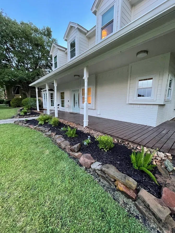 Reliable landscape design for residential properties in Humble, TX by Snapdragon Landscaping