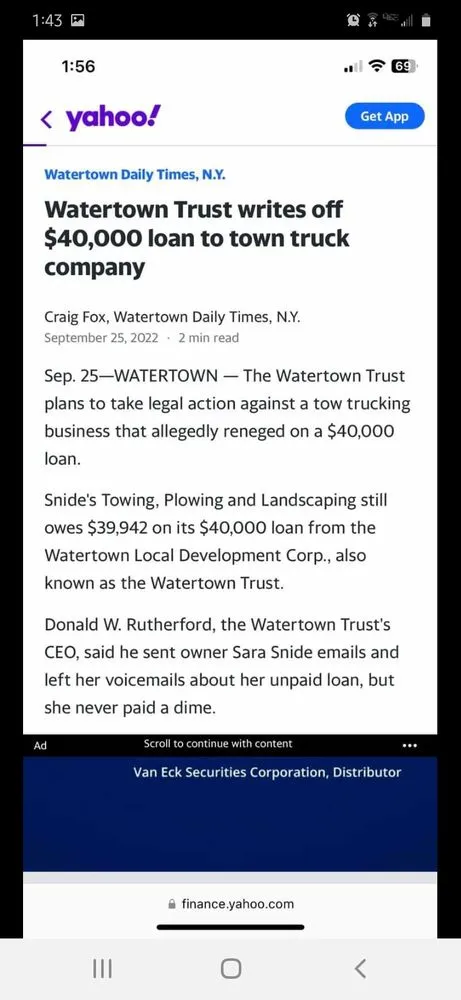 Local landscaping services near you across Watertown, NY - Snide’s Towing Plowing And Landscaping LLC