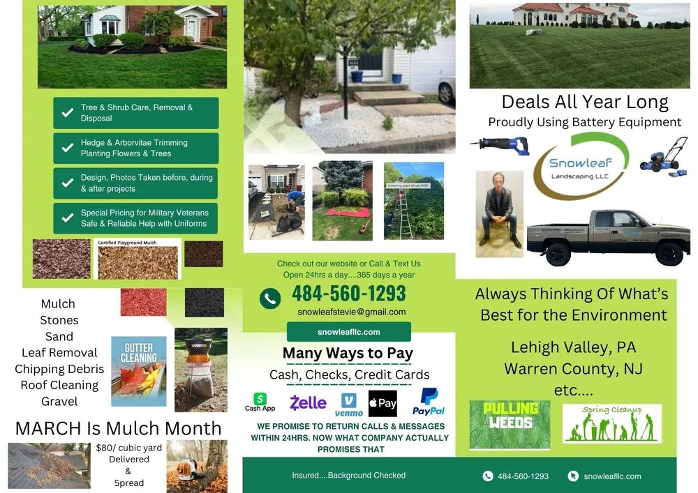 Expert yard maintenance experts serving Easton, PA - SnowLeaf Landscaping